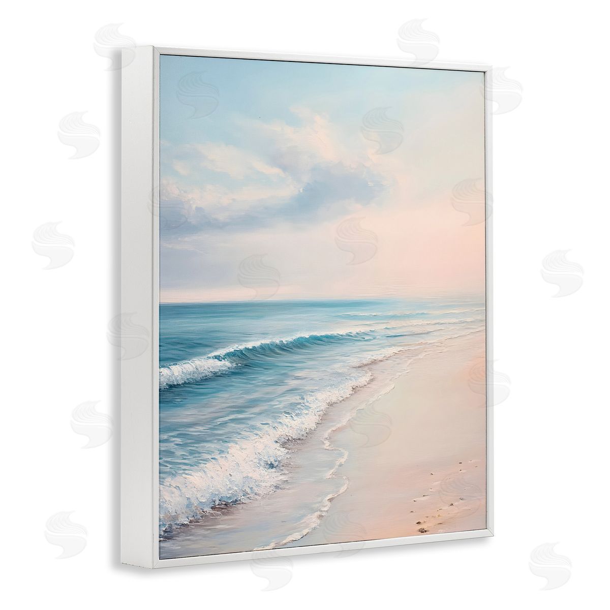 Serene Sands at Sunset White Frame Print Wall Art, Home Decor by Franklyn Gregory