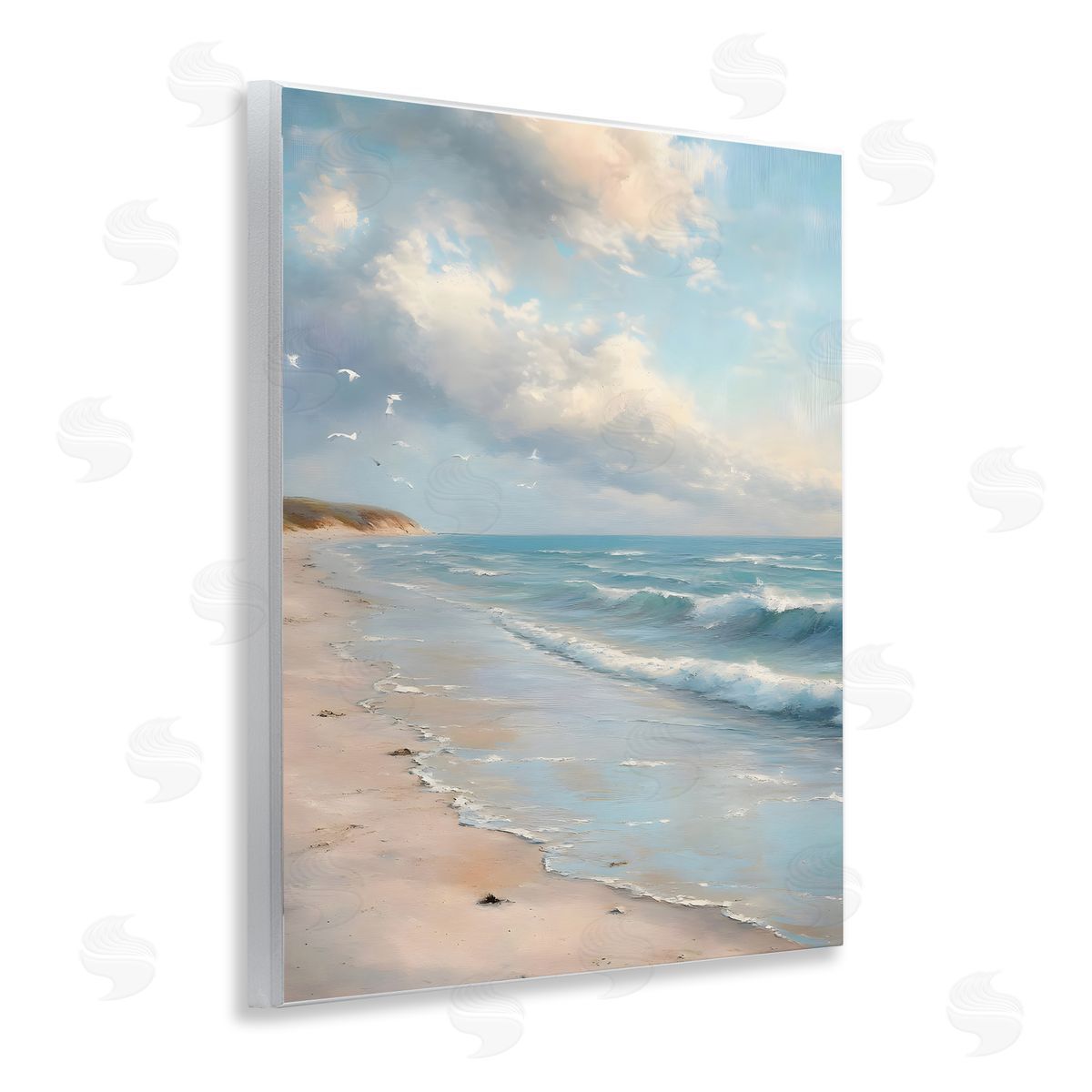 Where Seagulls Fly Beach View Wood Plaque Wall Art, Home Decor by Franklyn Gregory
