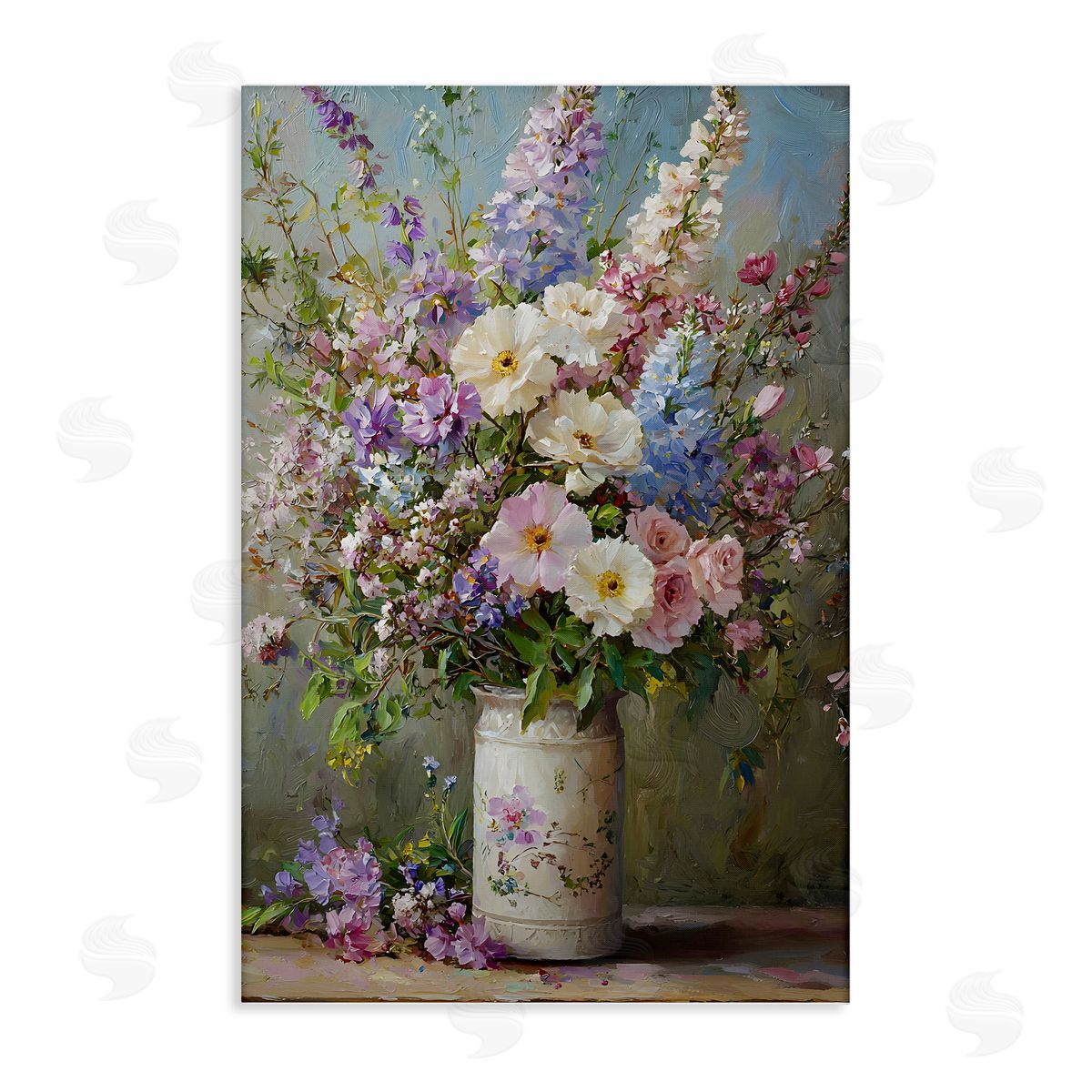 Flowers in Southern Country Vase Canvas Wall Art, Home Decor by Franklyn Gregory