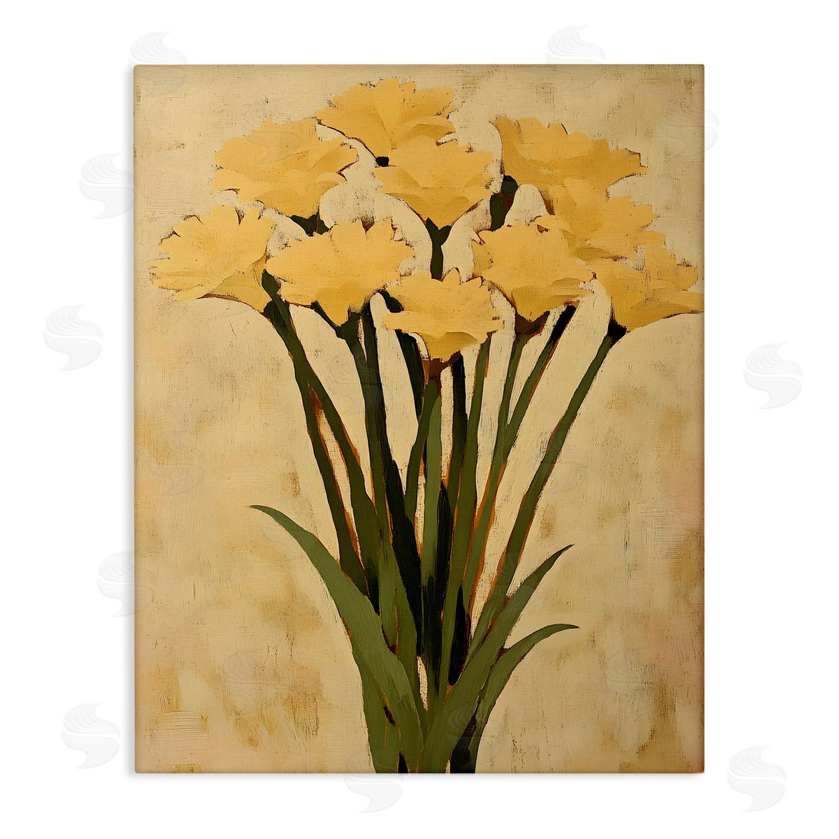 Hand Picked Daffodils Canvas Wall Art, Home Decor by Franklyn Gregory