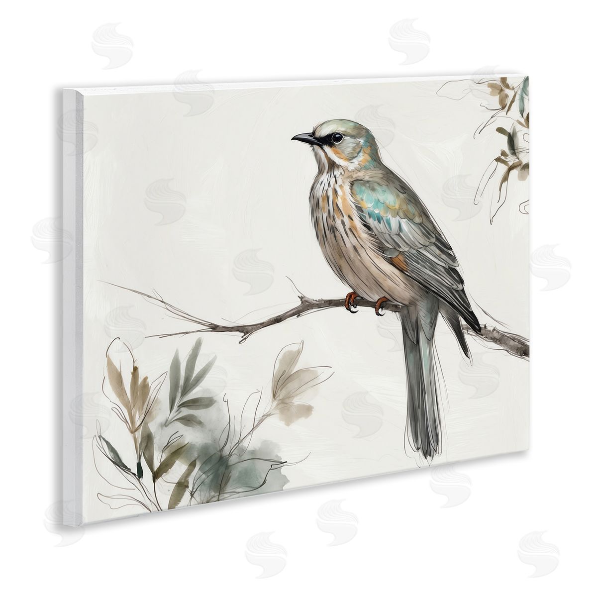Stoic Bird Wildlife Study Wood Plaque Wall Art, Home Decor by LSR Creative Studio