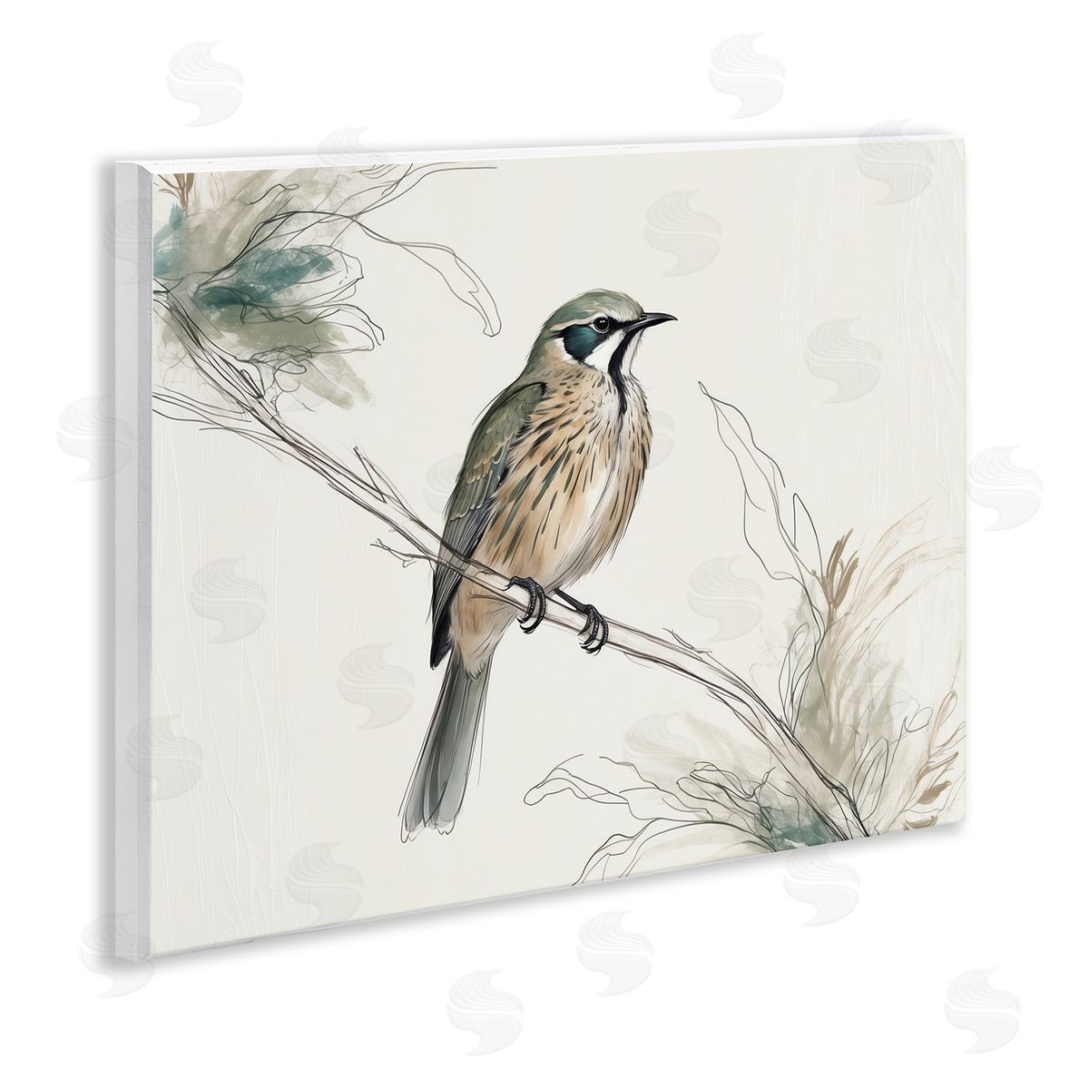 Illustrated Wildlife Bird Wood Plaque Wall Art, Home Decor by LSR Creative Studio