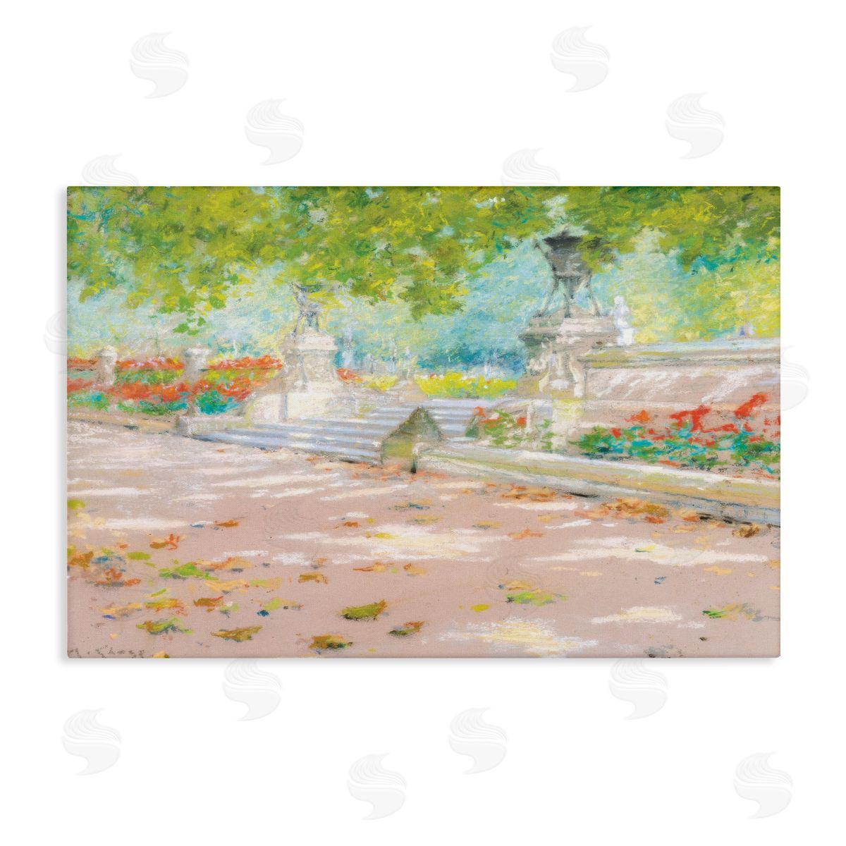 Summer Sunlight in Park Canvas Wall Art, Home Decor by LSR Design Studio