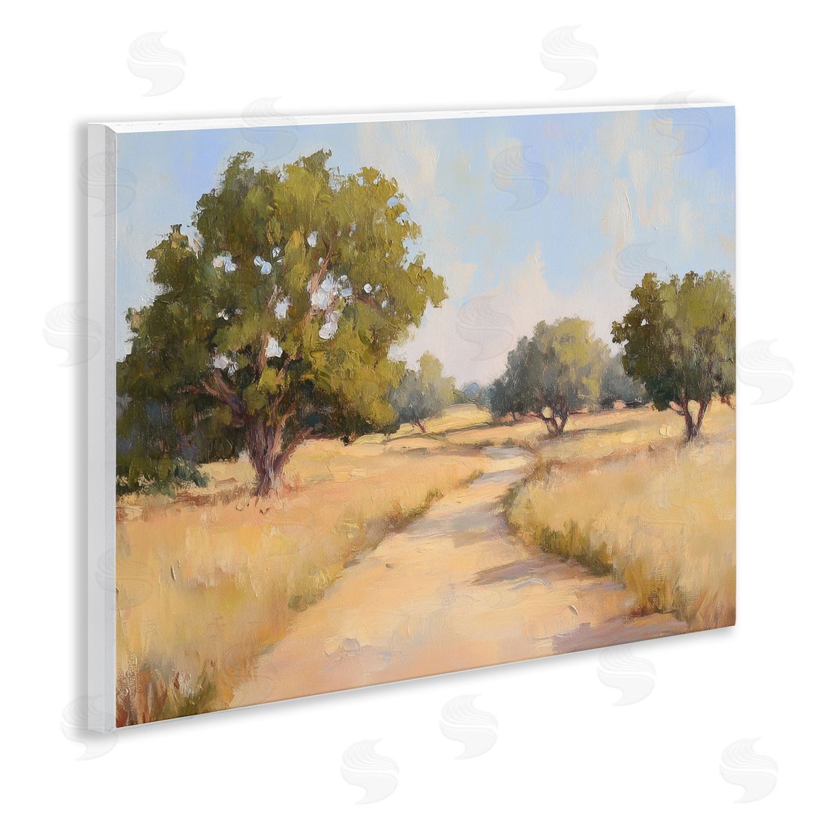 Getting Lost Natural Field Wood Plaque Wall Art, Home Decor by Petal Prints Design