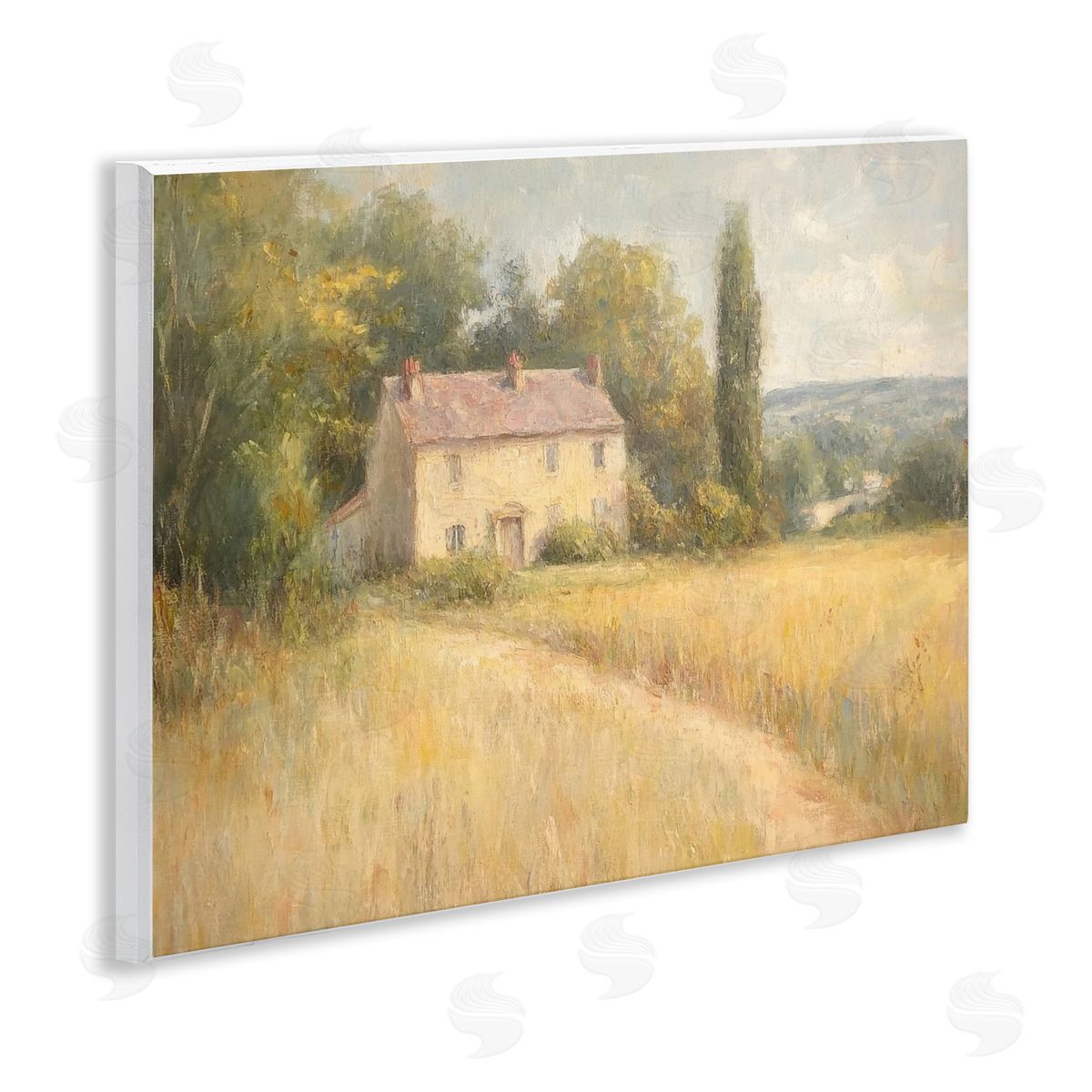 Hide Away Cottage House Wood Plaque Wall Art, Home Decor by Petal Prints Design