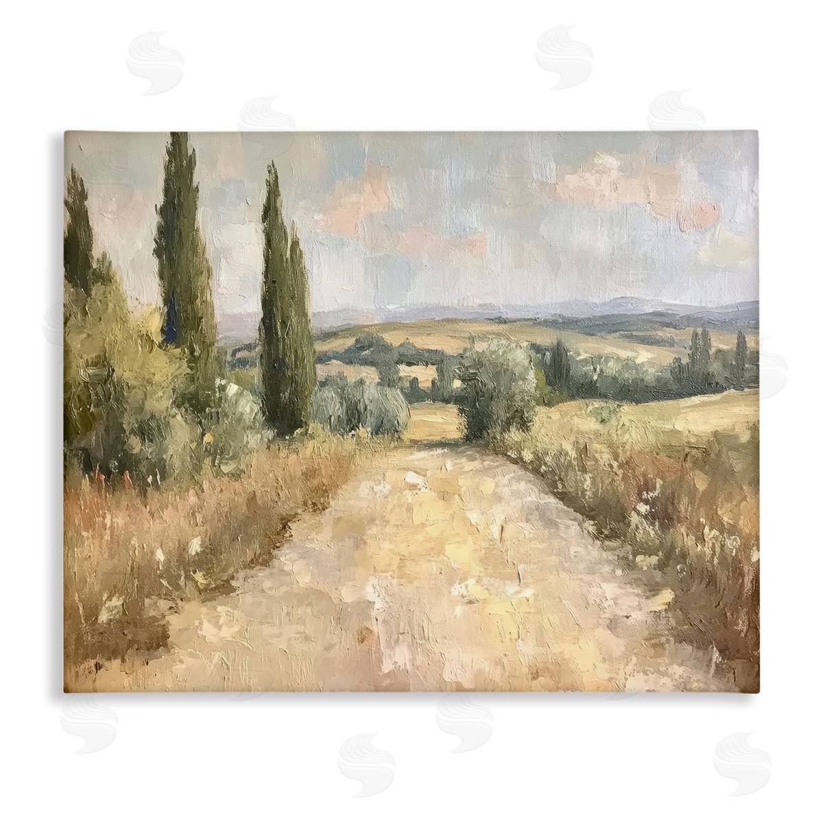 Rural Trail Landscape Canvas Wall Art, Home Decor by Petal Prints Design