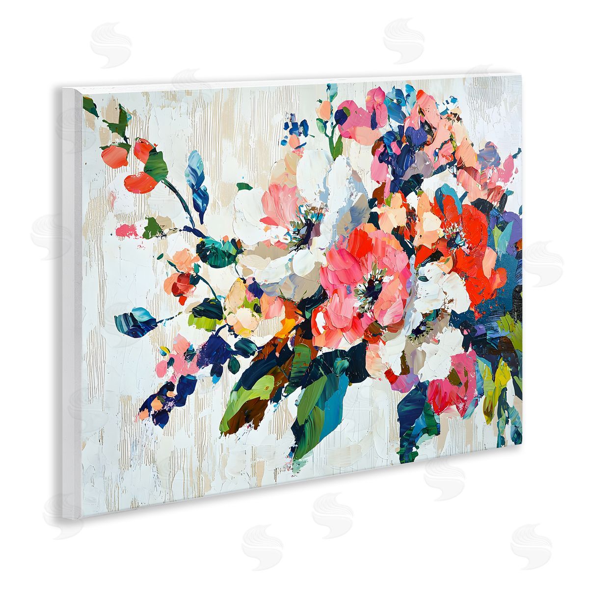 Abstract Flower Blooming Branch Wood Plaque Wall Art, Home Decor by Franklyn Gregory