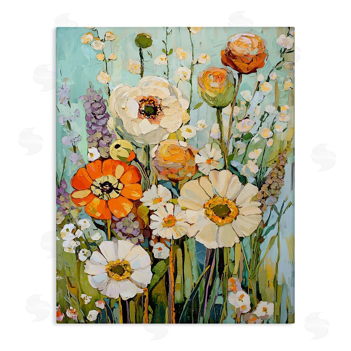 Woodland Inspiration Florals Canvas Wall Art, Home Decor by Franklyn Gregory