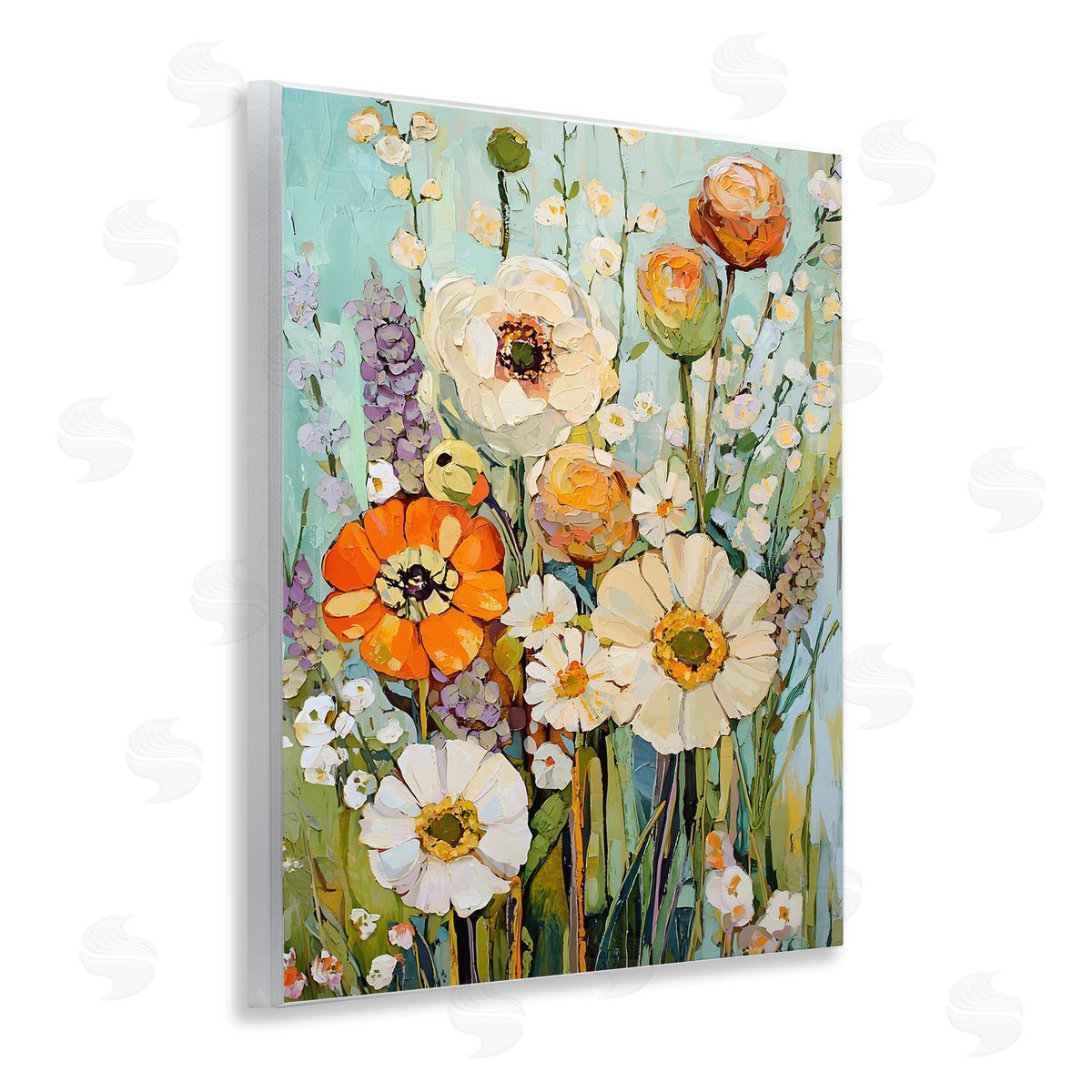 Woodland Inspiration Florals Wood Plaque Wall Art, Home Decor by Franklyn Gregory