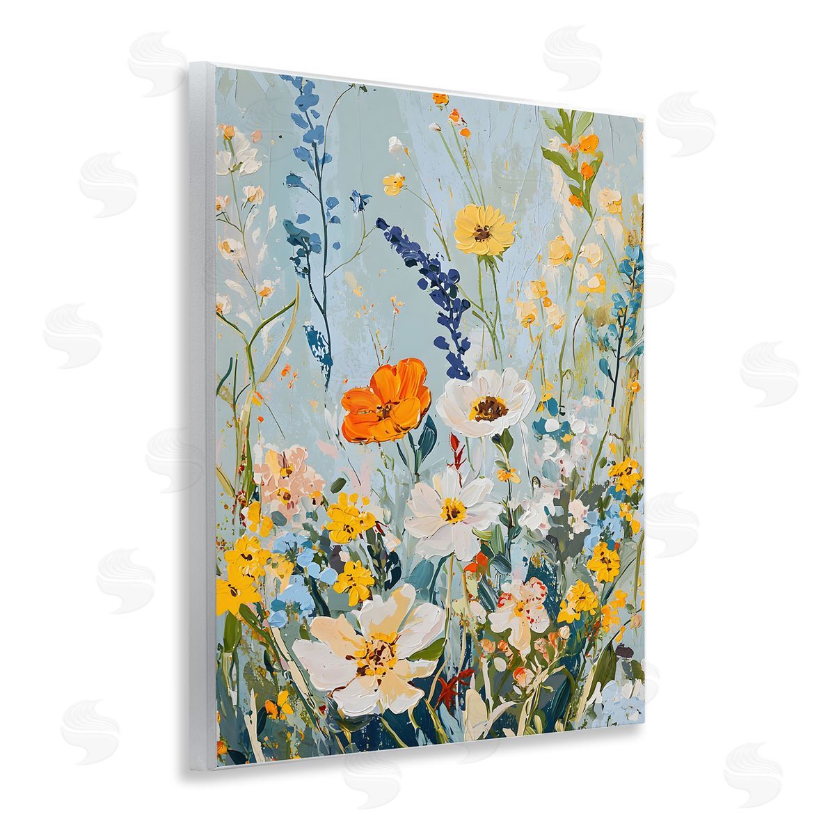 Warm Toned Flowers Wood Plaque Wall Art, Home Decor by Franklyn Gregory