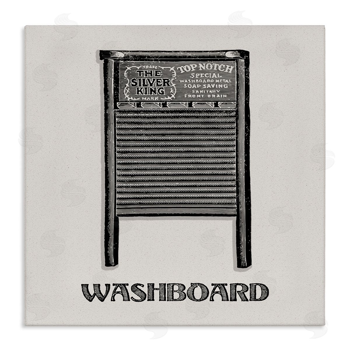 Timeless Antique Washboard Canvas Wall Art, Home Decor by Val Rhodes