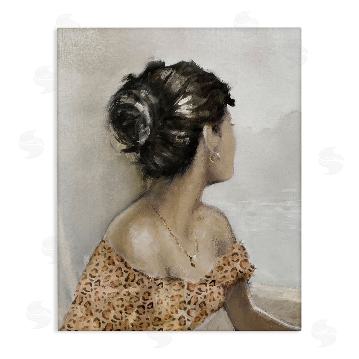 Woman Looking Away Portrait Canvas Wall Art, Home Decor by E. Anthony Orme