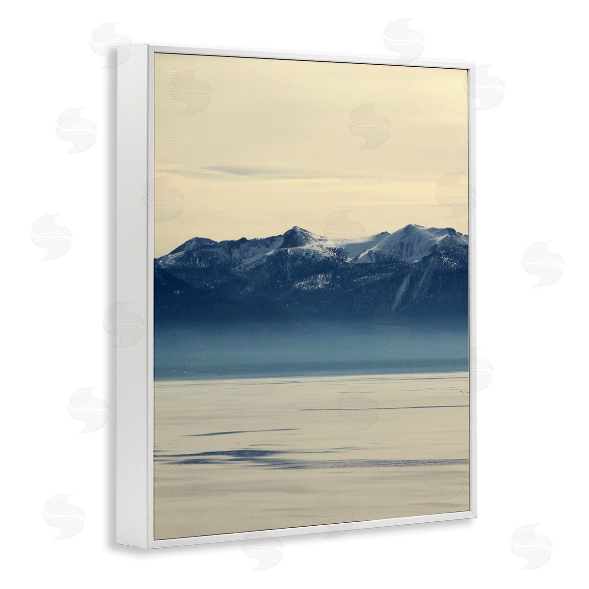 North Shore Landscape White Frame Print Wall Art, Home Decor by Gemma Bardot