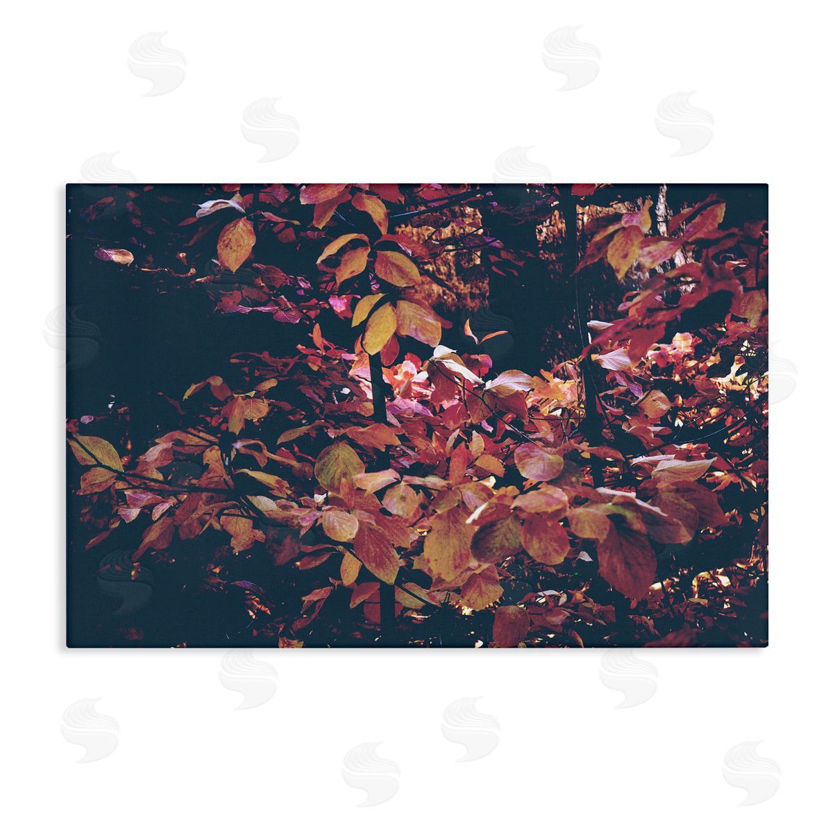 Dusky Forest Leaves Canvas Wall Art, Home Decor by Gemma Bardot