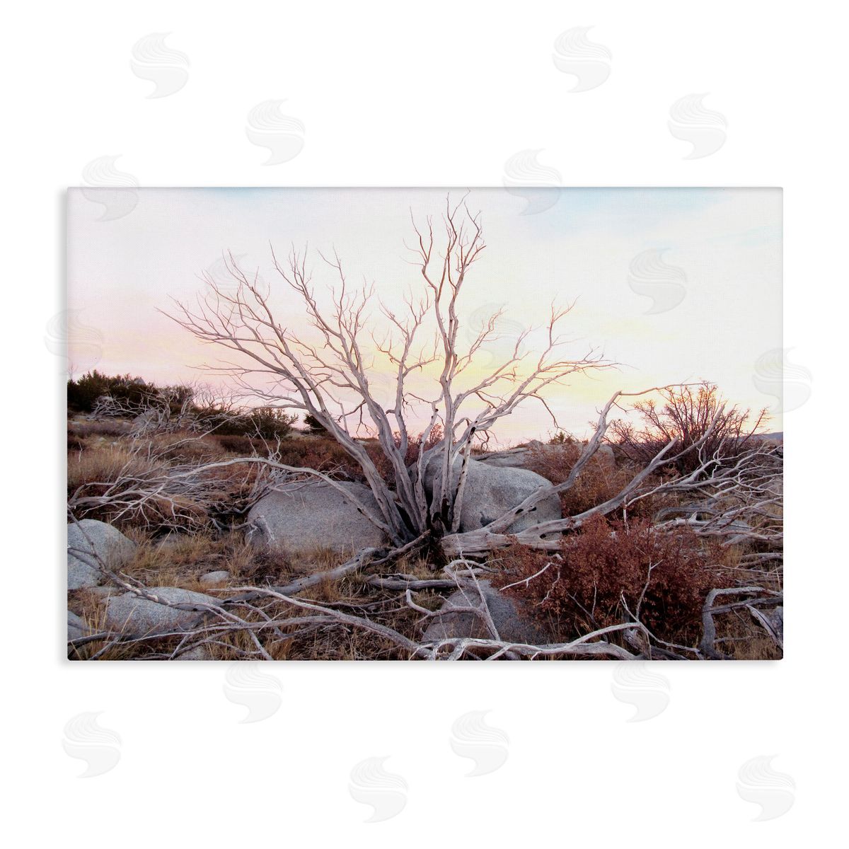 Rocky Foothills Terrain Canvas Wall Art, Home Decor by Gemma Bardot