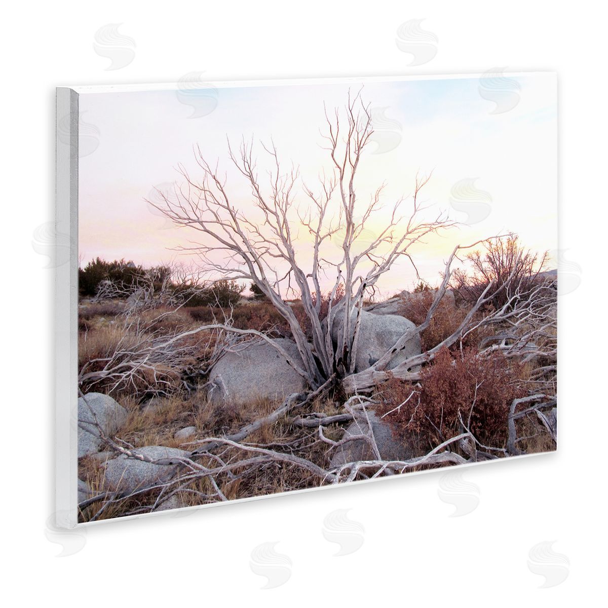 Rocky Foothills Terrain Wood Plaque Wall Art, Home Decor by Gemma Bardot
