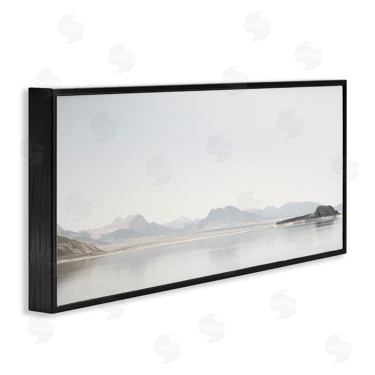 Misty Morning Mountain Black Frame Print Wall Art, Home Decor by Gemma Bardot