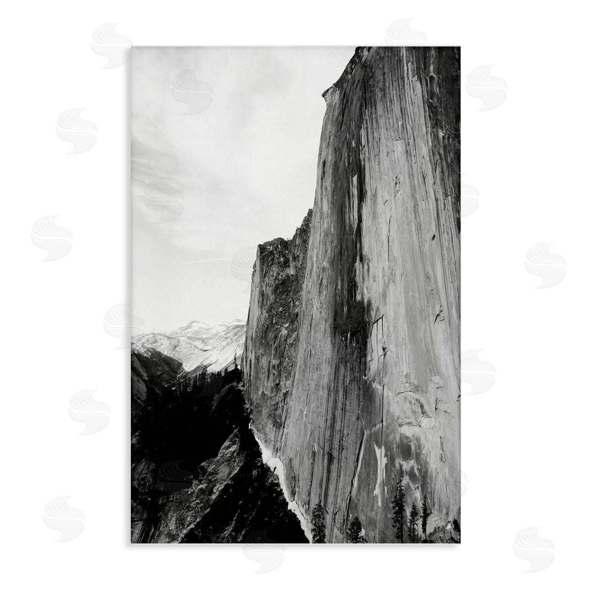 Tall Natural Cliff at Yosemite Canvas Wall Art, Home Decor by Gemma Bardot