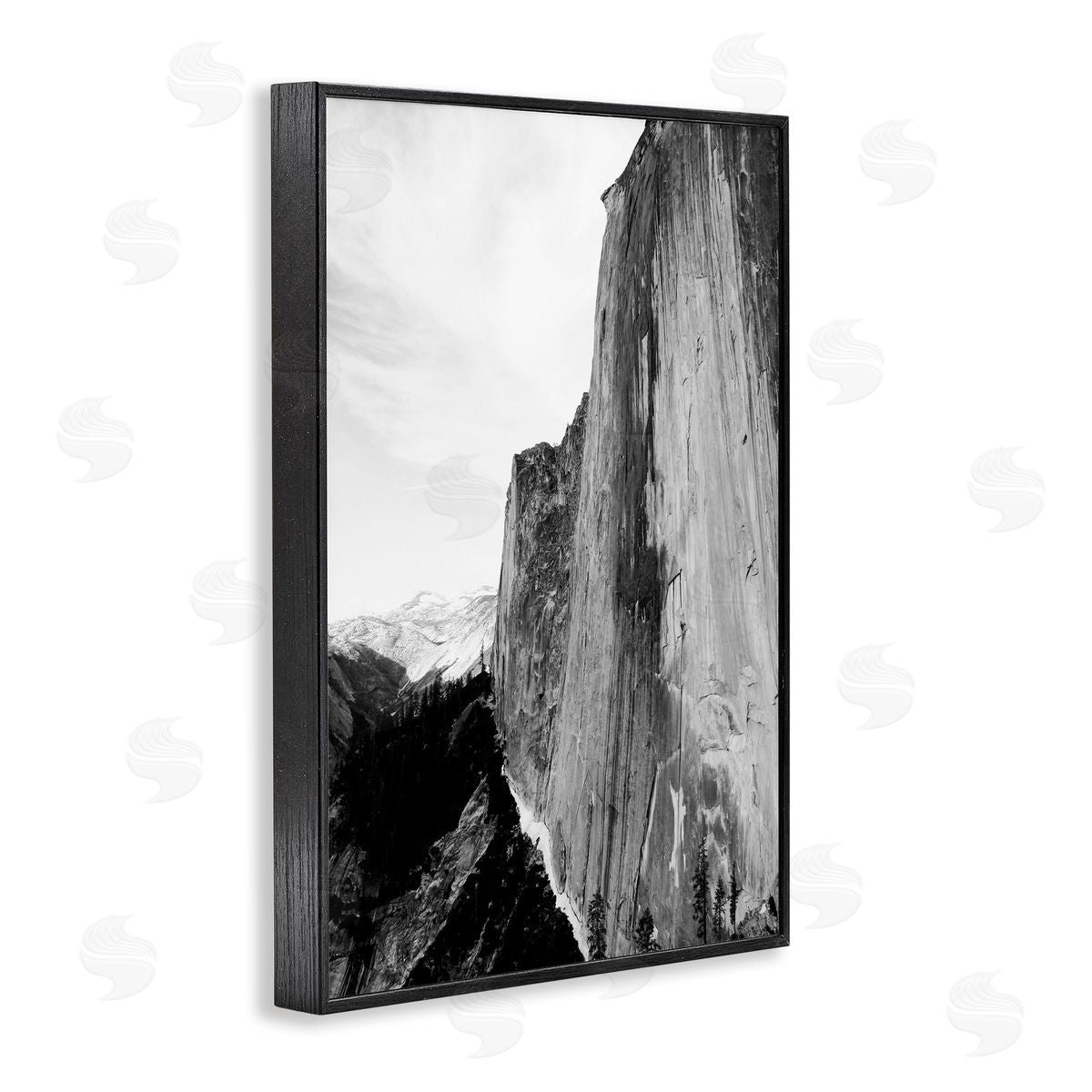 Tall Natural Cliff at Yosemite Black Frame Print Wall Art, Home Decor by Gemma Bardot