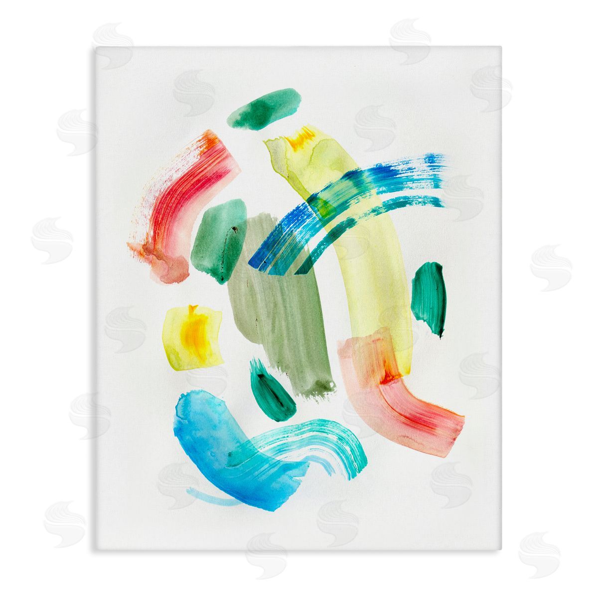 Curved Retro Abstraction Canvas Wall Art, Home Decor by Gemma Bardot