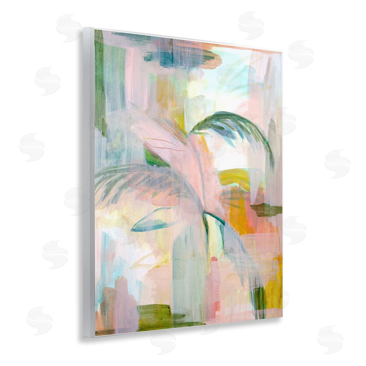 Palm City Abstraction Wood Plaque Wall Art, Home Decor by Gemma Bardot