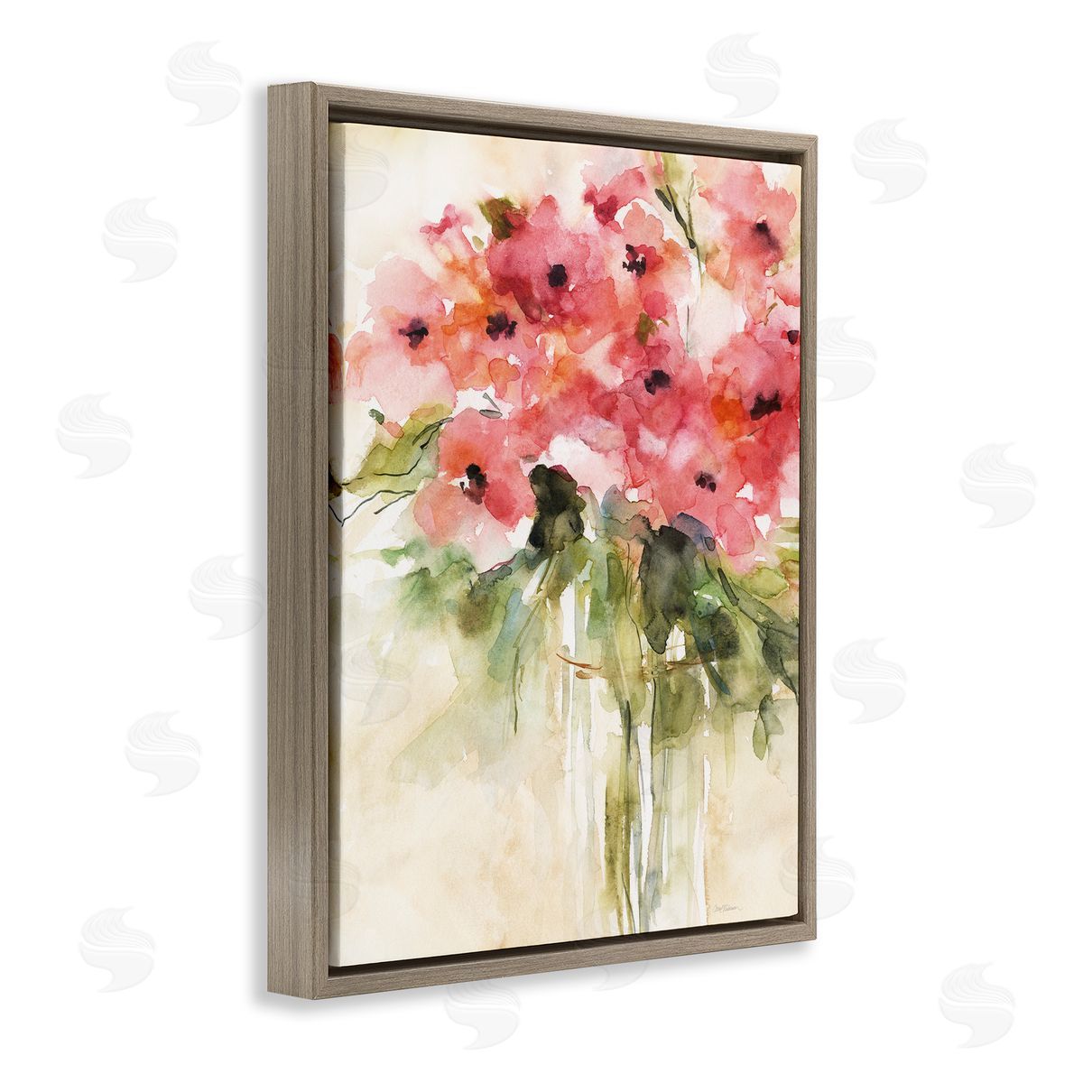 Carol Robinson Flowing Watercolor Style Bouquet Canvas Wall Art Print
