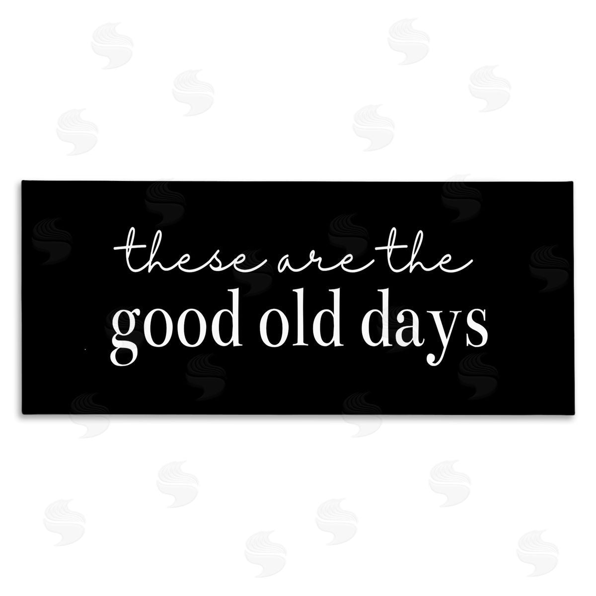 Katie Griggs Good Old Days on Black Canvas Wall Art Print