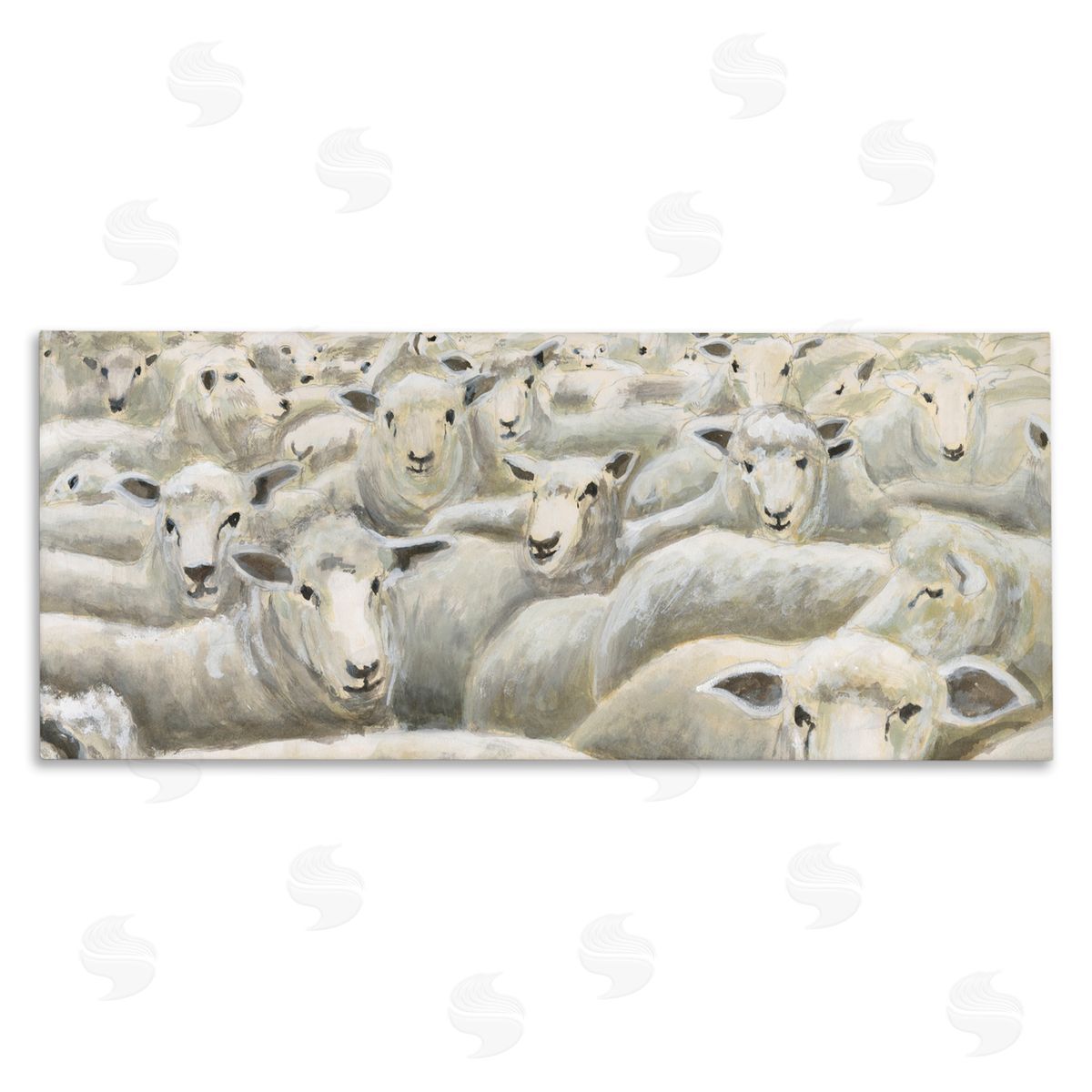 Michael Willett Herd Mentality Sheep Canvas Wall Art Print