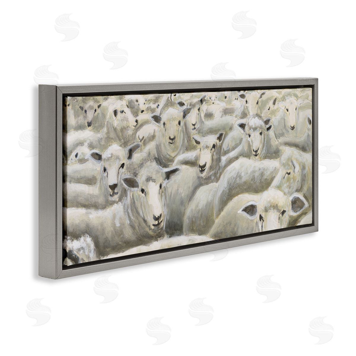 Michael Willett Herd Mentality Sheep Canvas Wall Art Print