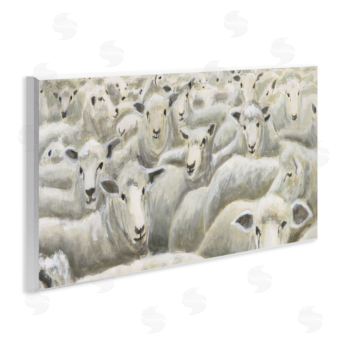 Michael Willett Herd Mentality Sheep Canvas Wall Art Print