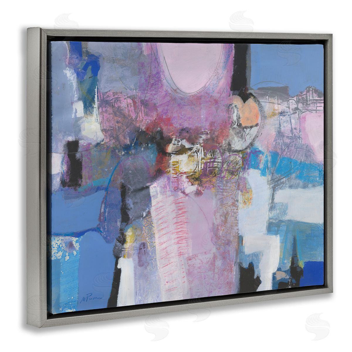 Maurizio Piovan Pastel Simpatia Abstract Canvas Wall Art Print