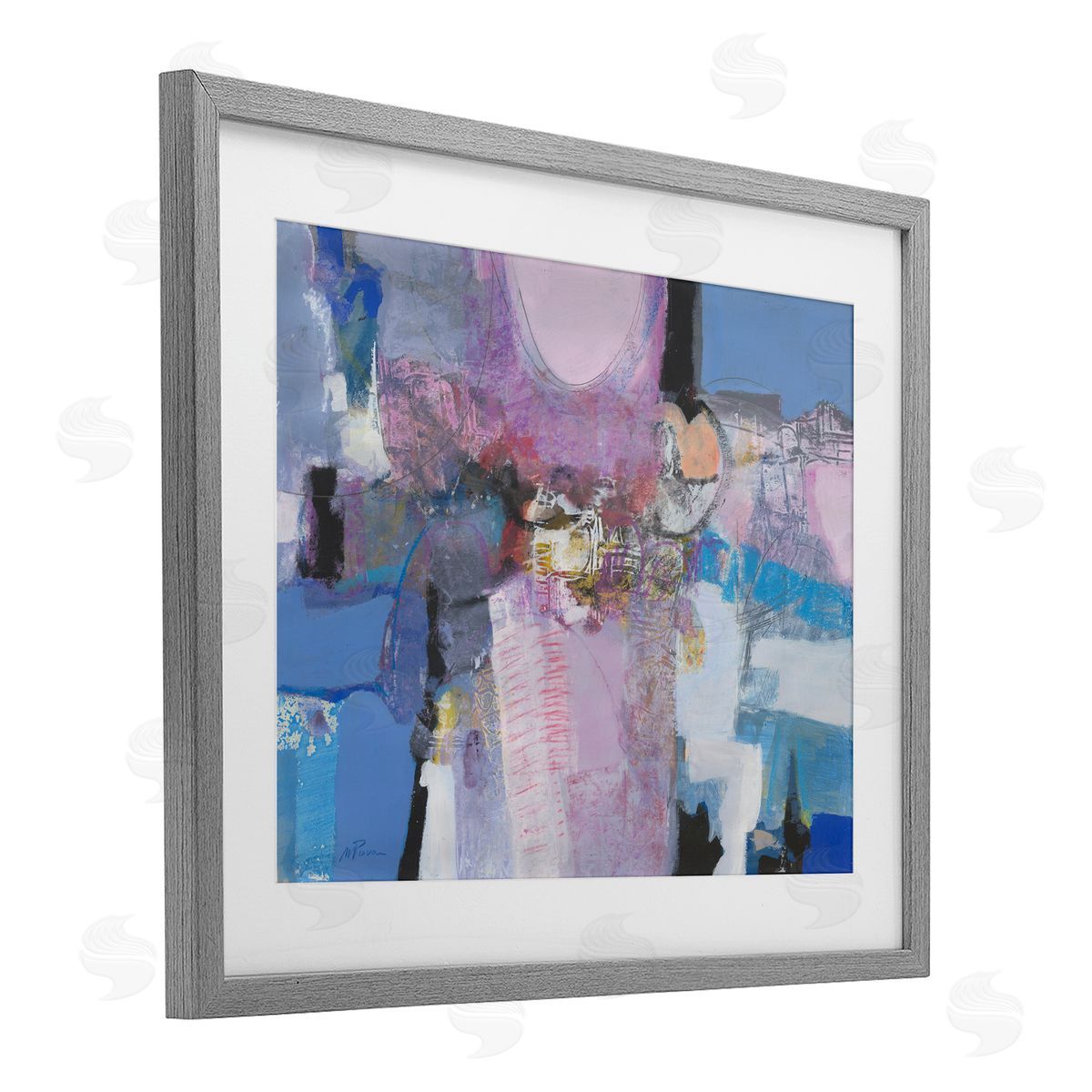 Maurizio Piovan Pastel Simpatia Abstract Canvas Wall Art Print