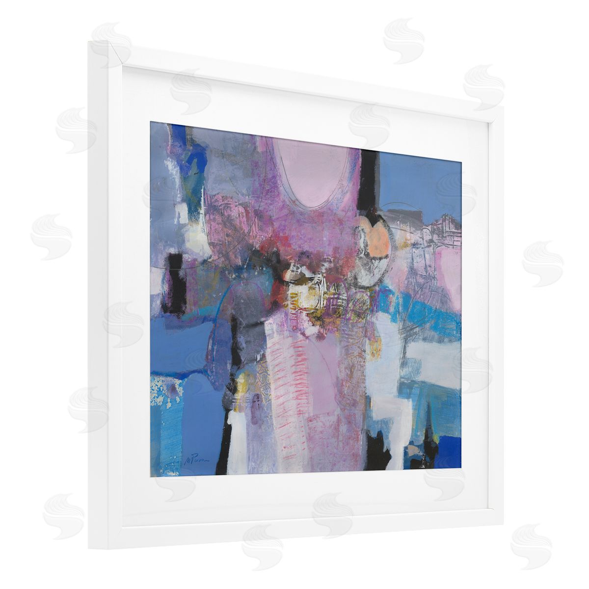 Maurizio Piovan Pastel Simpatia Abstract Canvas Wall Art Print