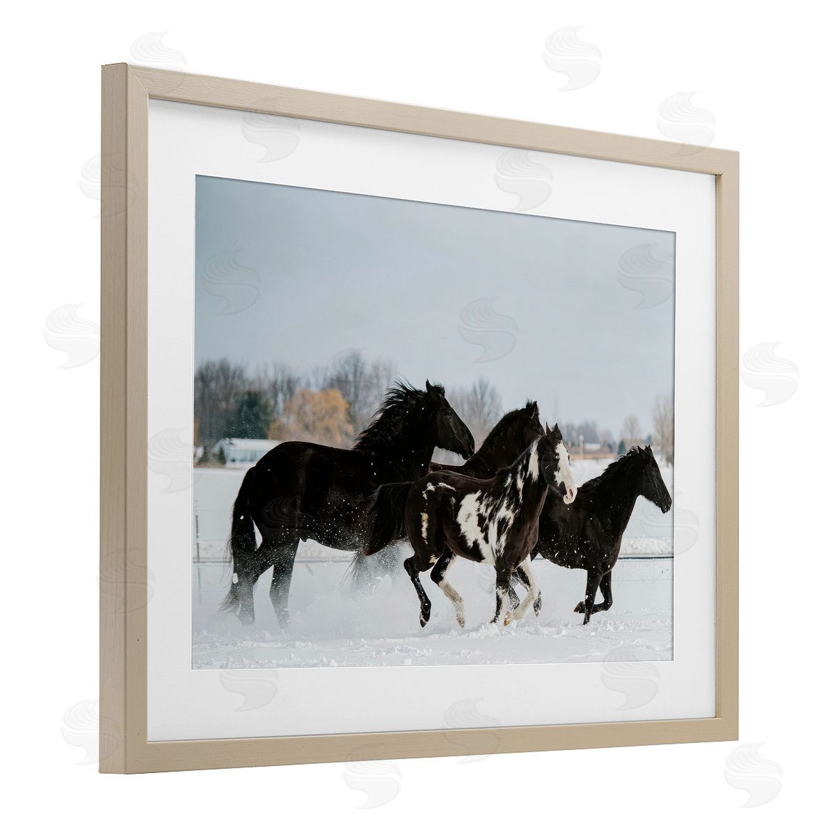 Amy Carroll Winter Herd of Horses Canvas Wall Art Print