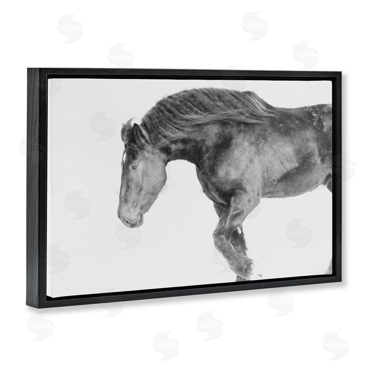 Amy Carroll Winter Stallion Gallop Canvas Wall Art Print