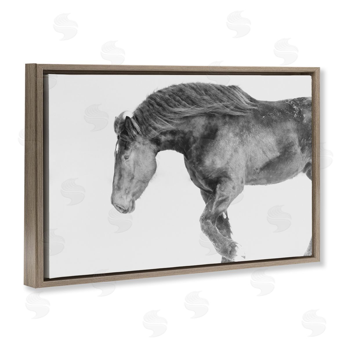 Amy Carroll Winter Stallion Gallop Canvas Wall Art Print