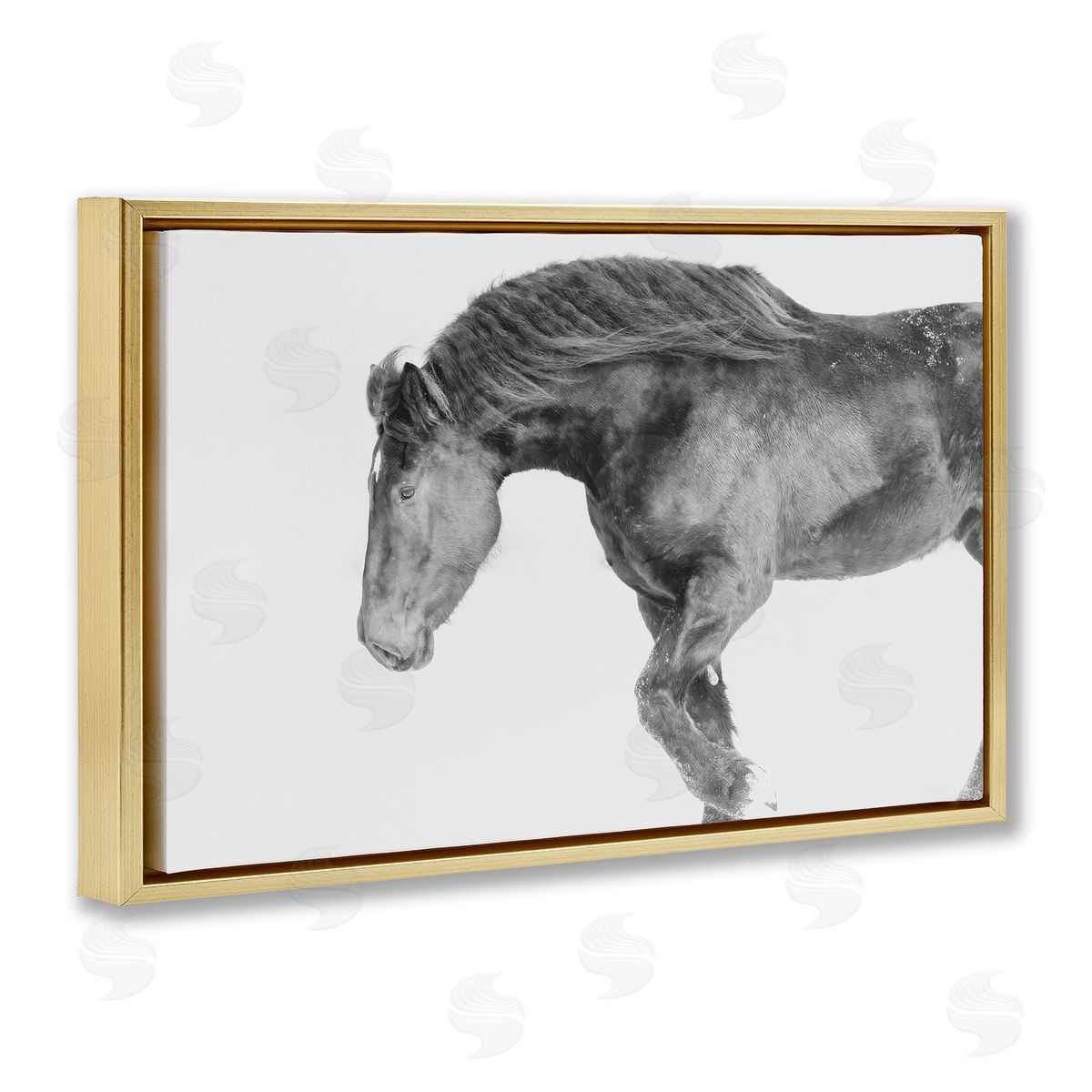 Amy Carroll Winter Stallion Gallop Canvas Wall Art Print