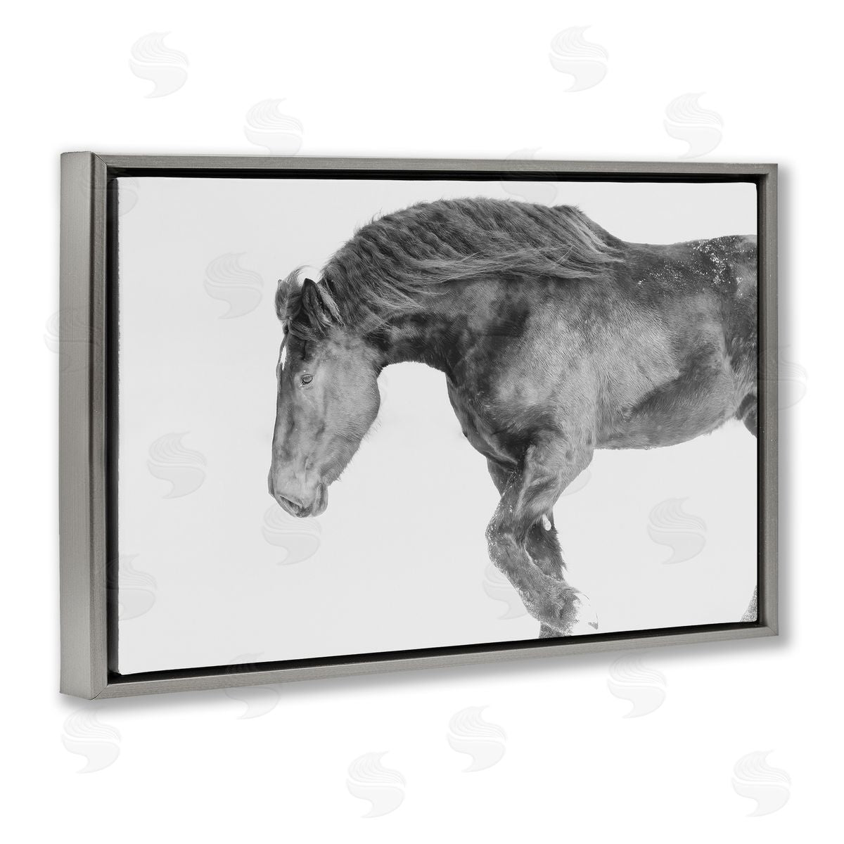 Amy Carroll Winter Stallion Gallop Canvas Wall Art Print