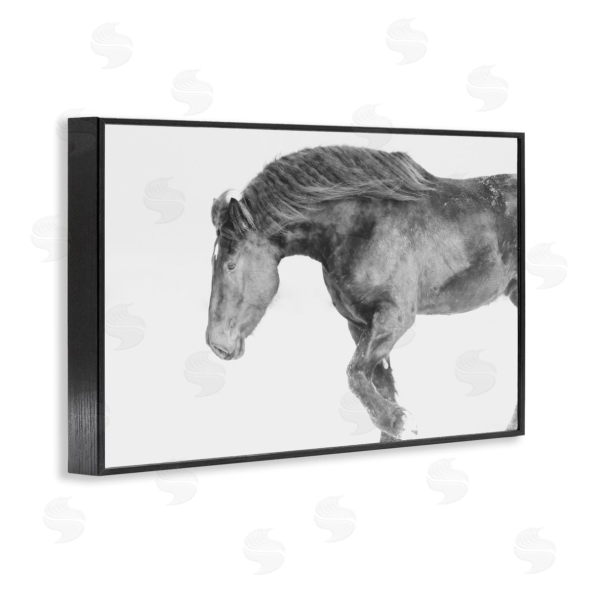 Amy Carroll Winter Stallion Gallop Canvas Wall Art Print