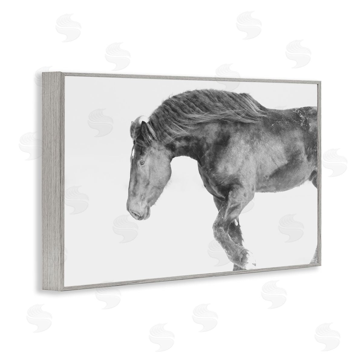 Amy Carroll Winter Stallion Gallop Canvas Wall Art Print