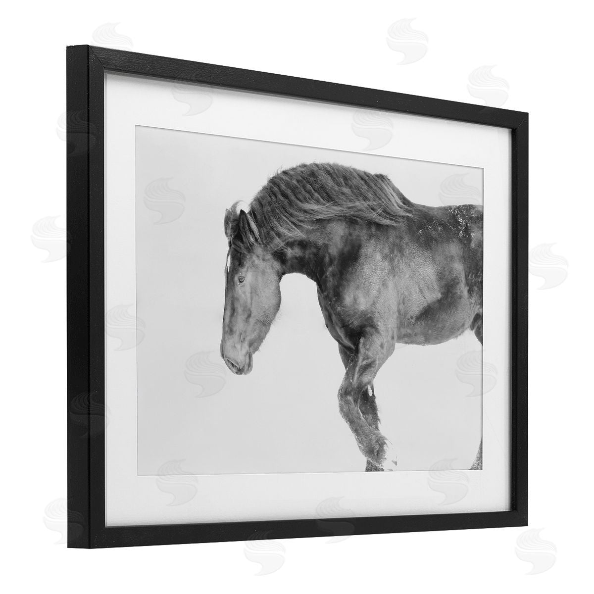 Amy Carroll Winter Stallion Gallop Canvas Wall Art Print