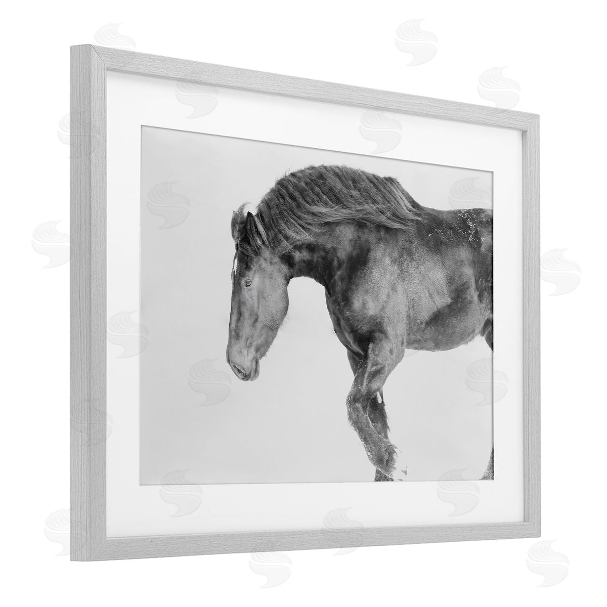 Amy Carroll Winter Stallion Gallop Canvas Wall Art Print