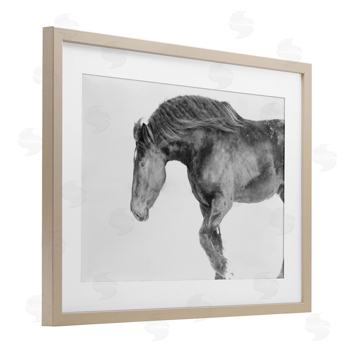 Amy Carroll Winter Stallion Gallop Canvas Wall Art Print