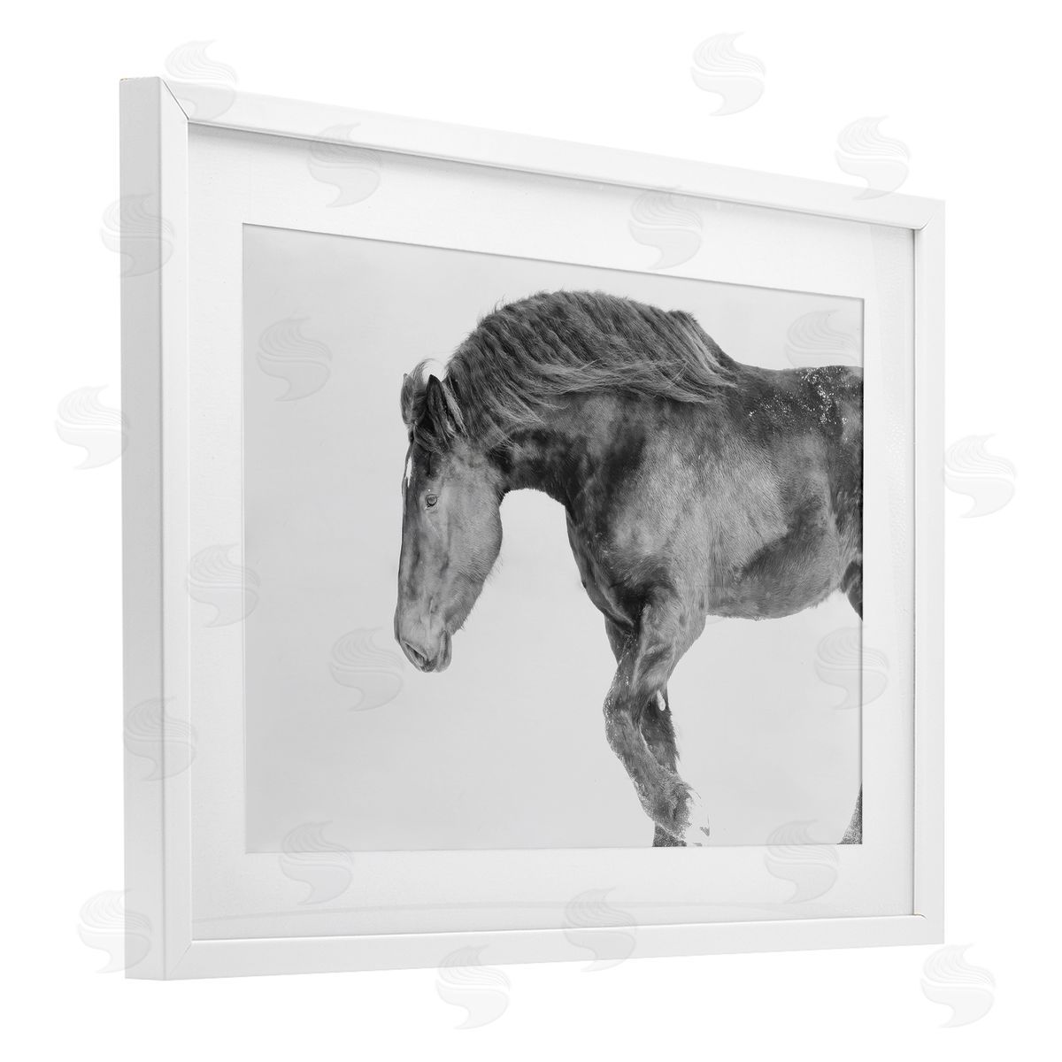 Amy Carroll Winter Stallion Gallop Canvas Wall Art Print