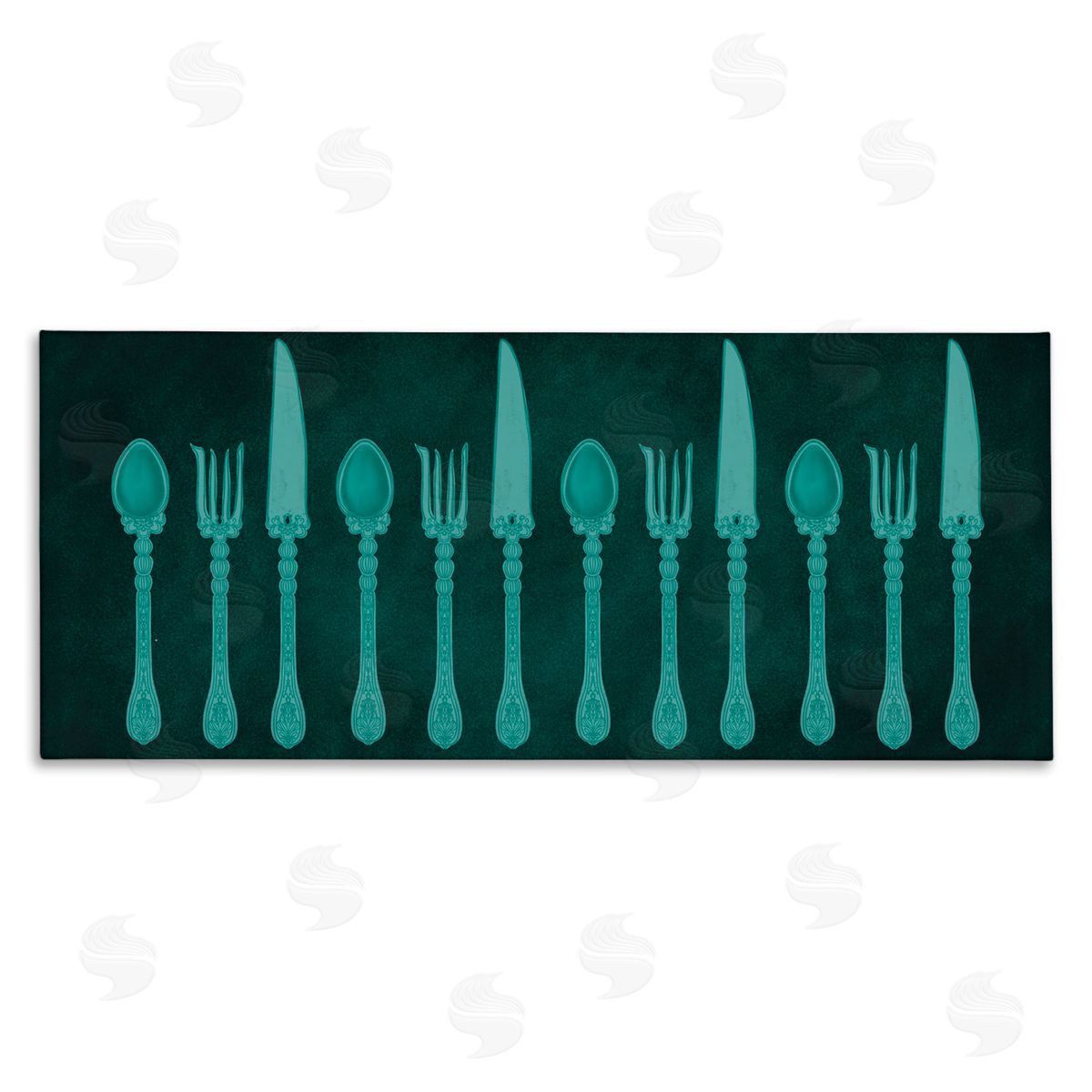 Giao Williams Vintage Cutlery Collection Canvas Wall Art Print
