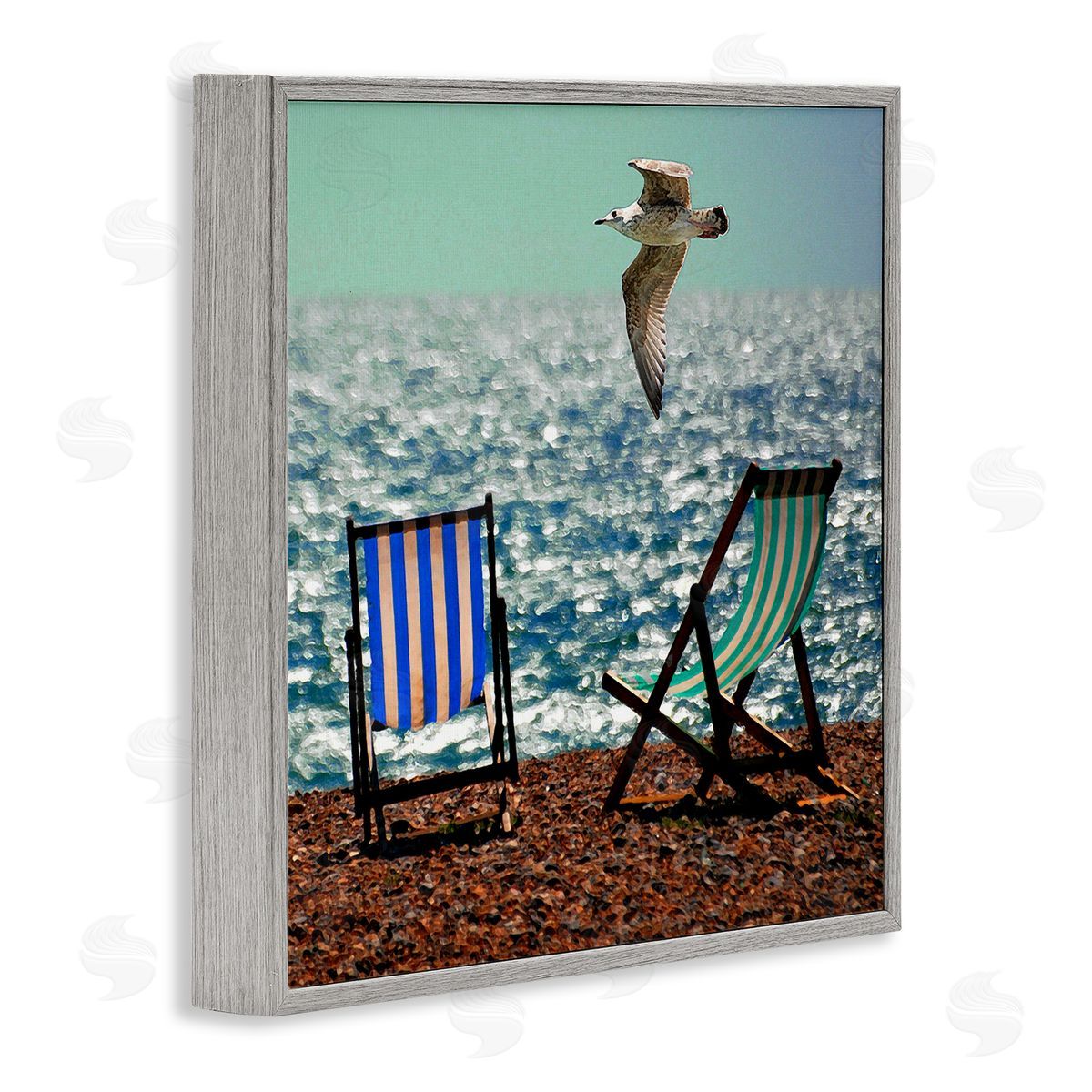 Marcus Prime Glorious Flight Beach Chairs Canvas Wall Art Print