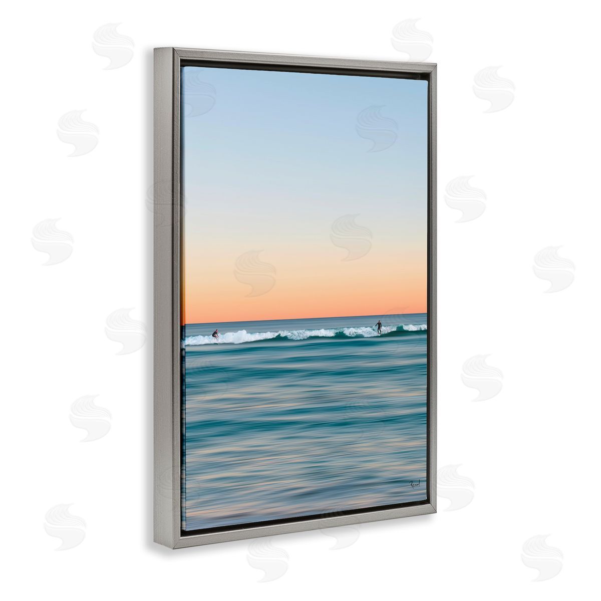 Renel Peters Unrivalled Surfers Catching Waves Canvas Wall Art Print