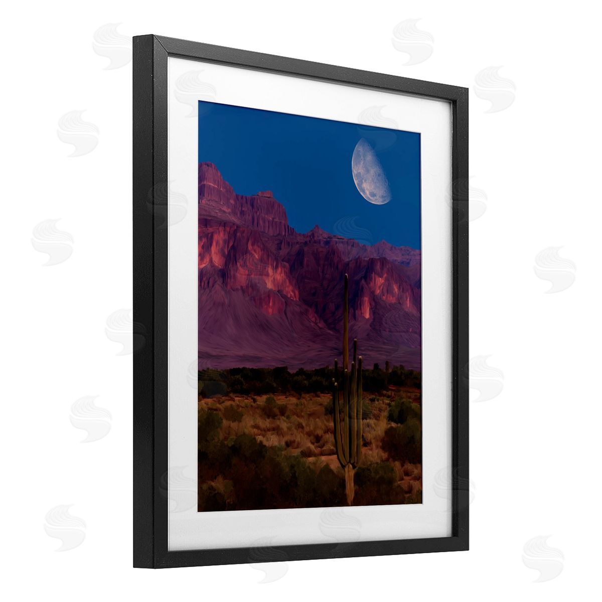 Renel Peters Cactus In The Mountains Canvas Wall Art Print