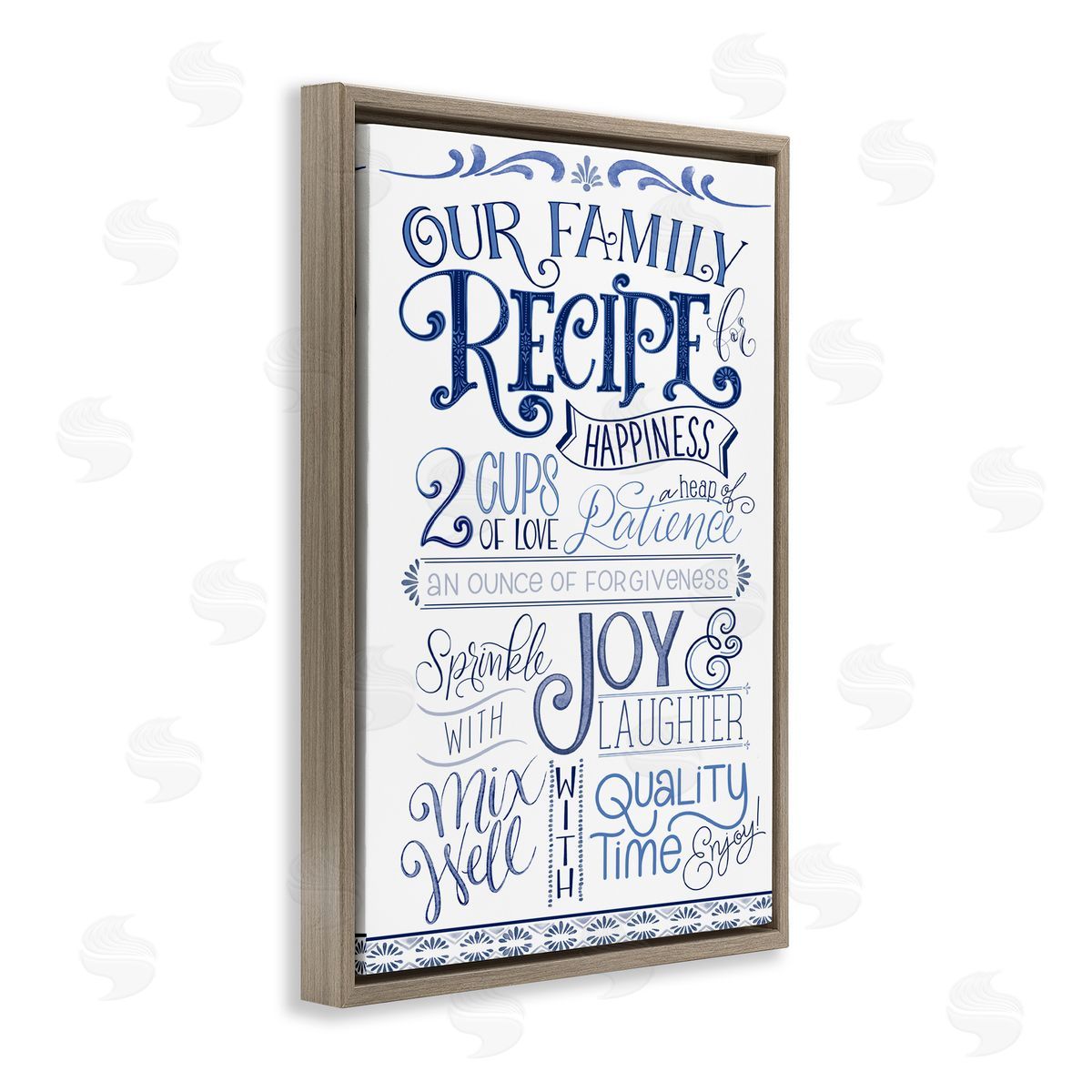 Nicole Tamarin Our Family Recipe Canvas Wall Art Print
