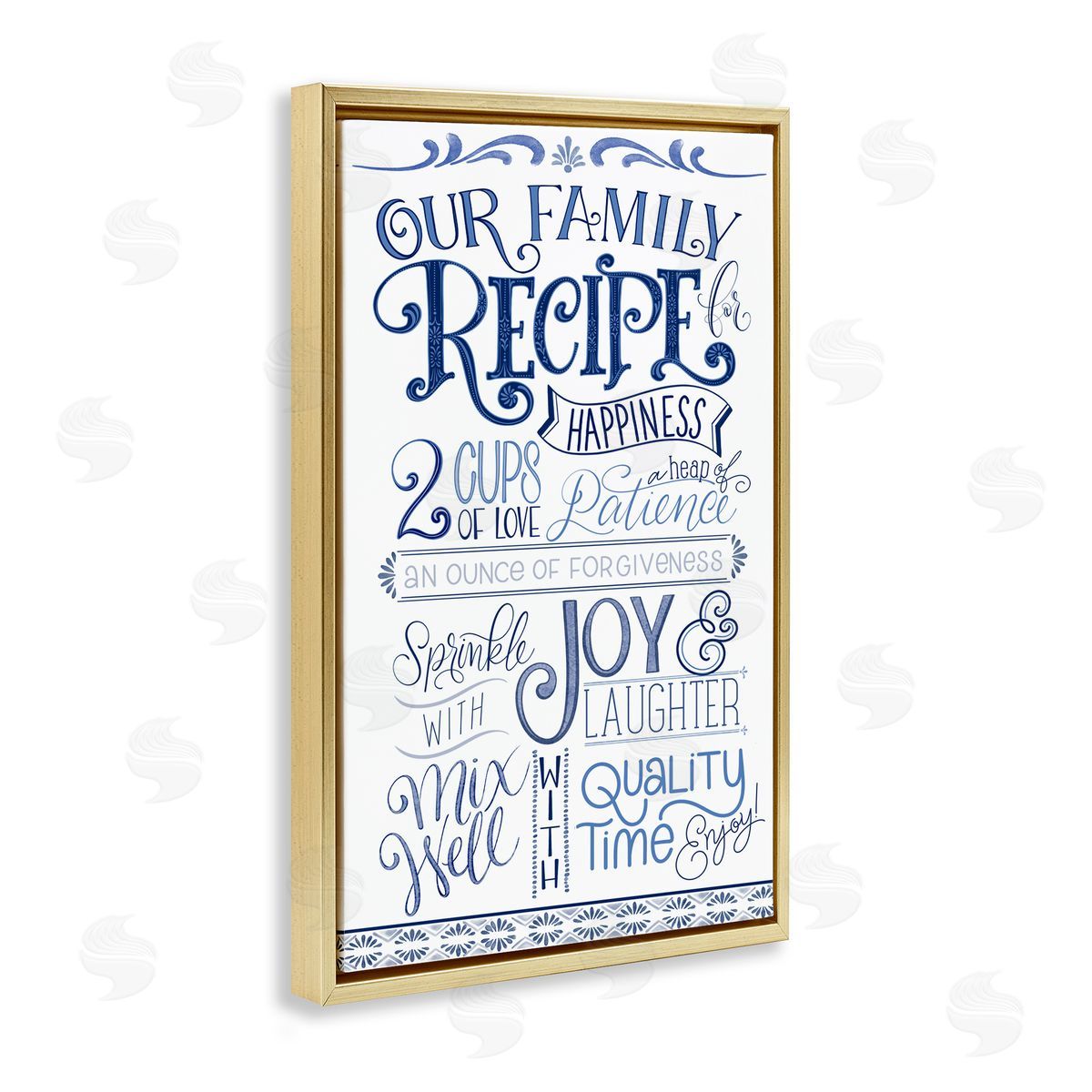 Nicole Tamarin Our Family Recipe Canvas Wall Art Print
